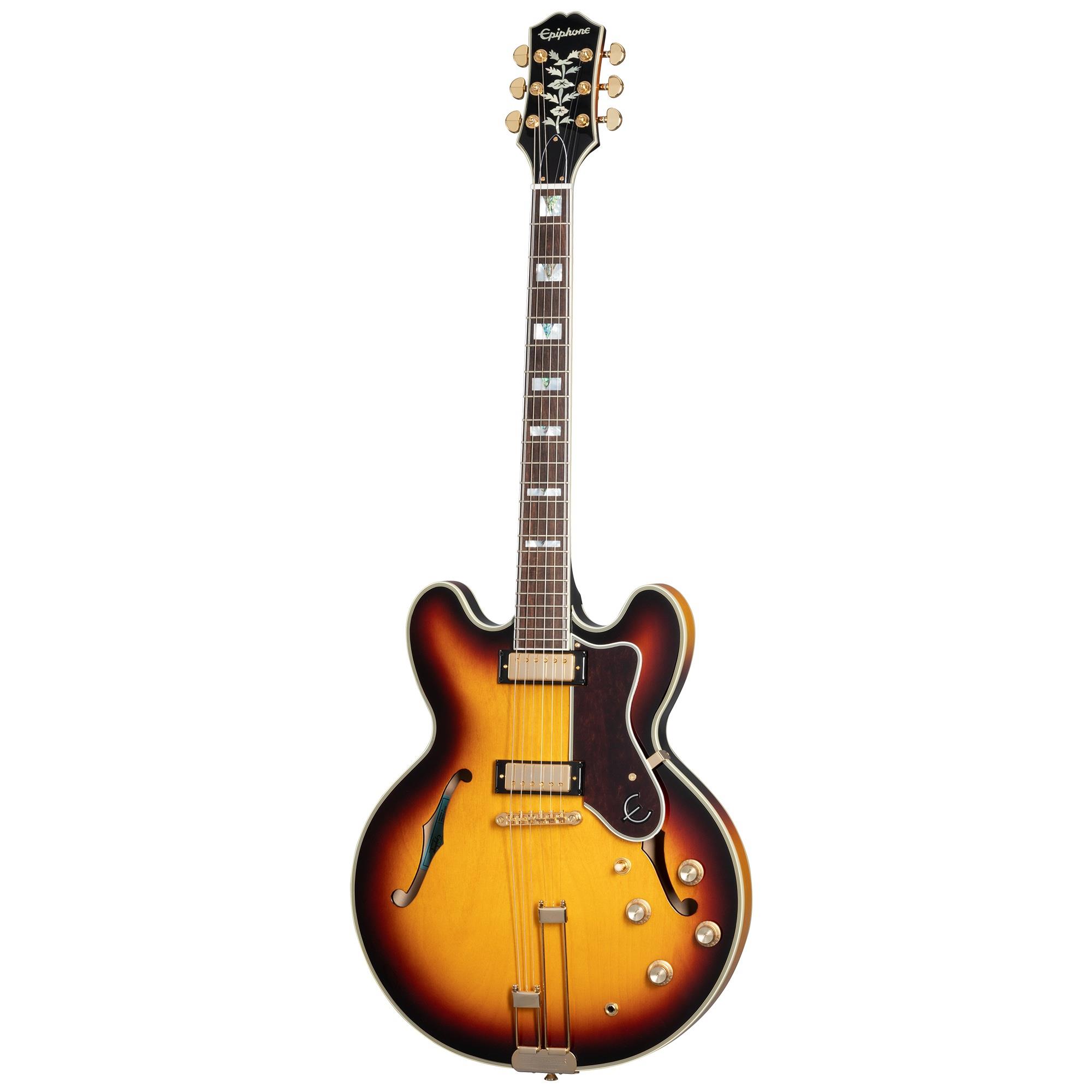 Epiphone Sheraton Frequensator Semi-Hollowbody Elektro Gitar (Vintage Sunburst)