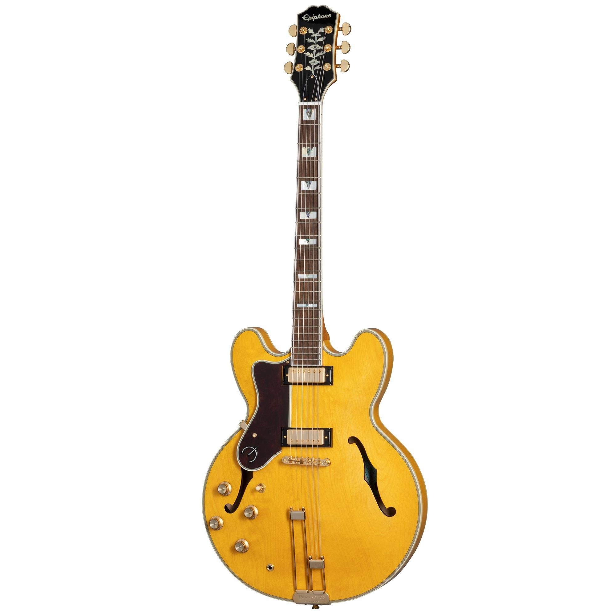 Epiphone&nbsp;Sheraton Frequensator Semi-Hollowbody Solak Elektro Gitar (Natural)