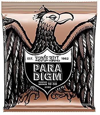 ERNIE BALL P02080 Paradigm Ekstra Light Fosfor Bronz 10-50 Akustik Gitar Tel Seti