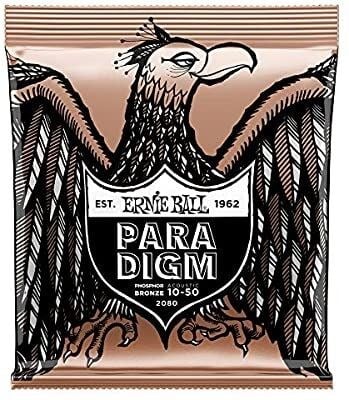 ERNIE BALL P02080 Paradigm Ekstra Light Fosfor Bronz 10-50 Akustik Gitar Tel Seti