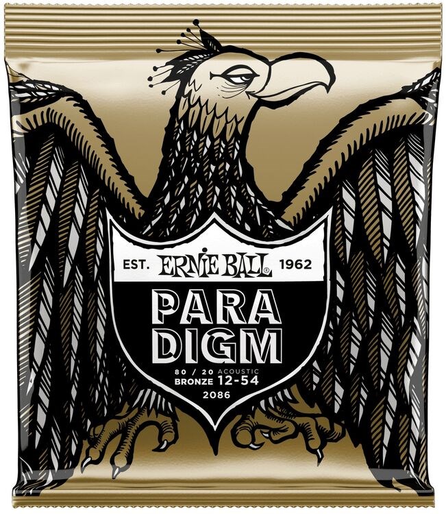 ERNIE BALL P02086 Paradigm Medium Light 80/20 Bronz 12-54 Akustik Gitar Tel Seti