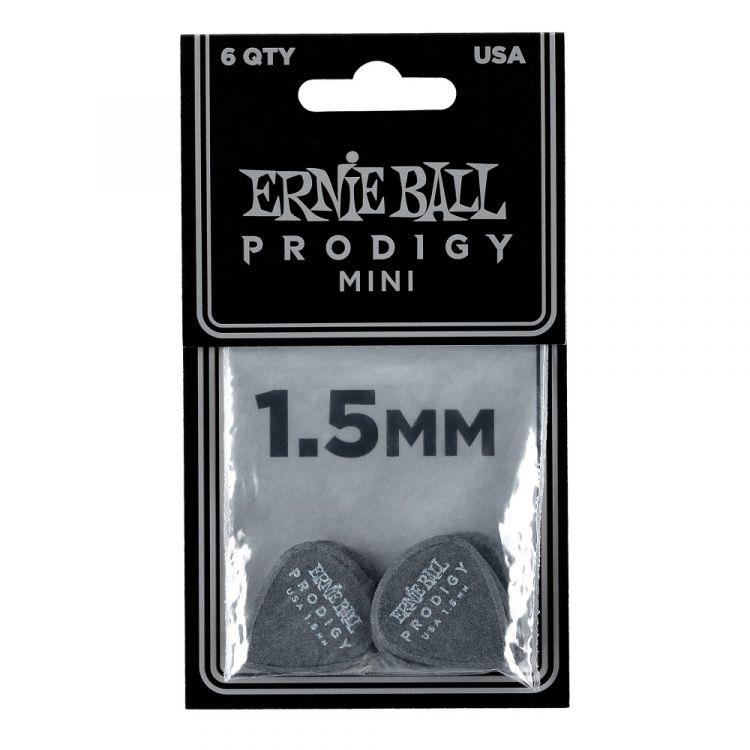 ERNIE BALL P09200 Prodigy Siyah Delrin 1.5 mm 3S 6lı Paket Pena
