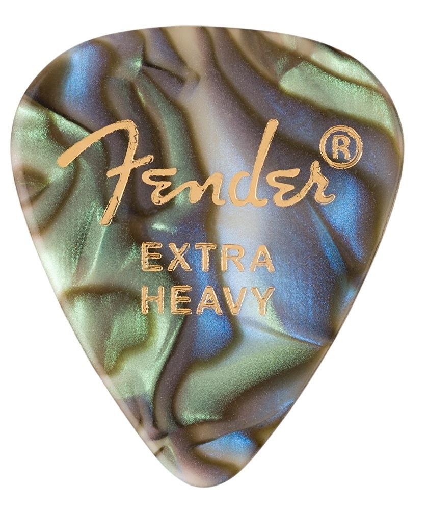 Fender 351 Shape Premium Extra Heavy Abalone 12 Count Pena