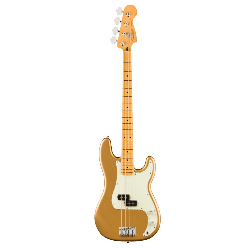 Fender 75th Anniversary Player II Precision Bass Akçaağaç Klavye Aztec Gold Bas Gitar