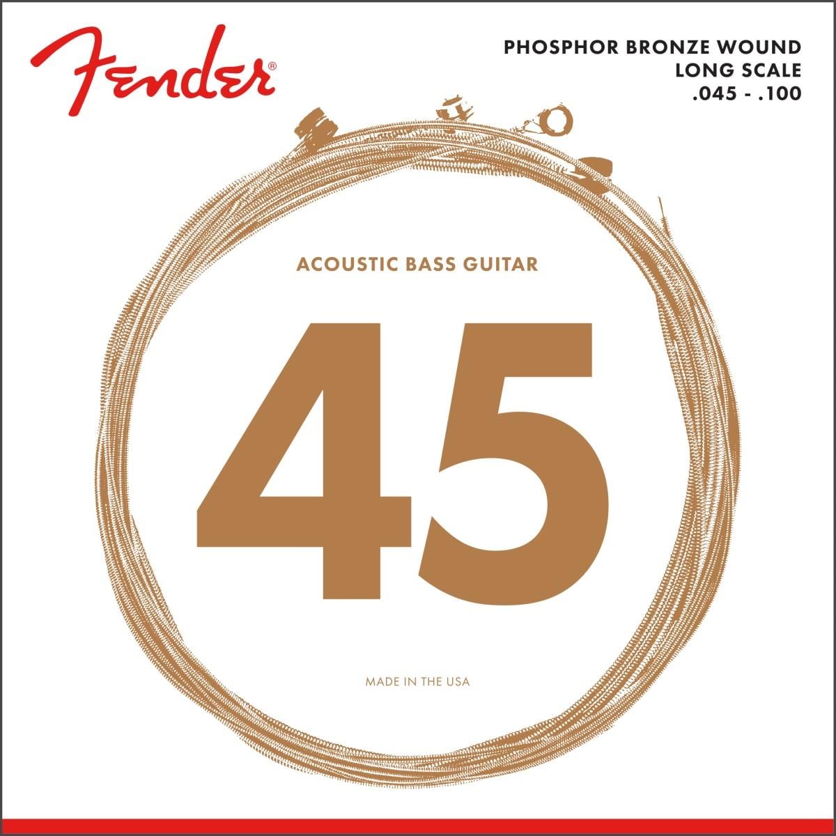 Fender 8060 Phosphor Bronze Long Scale .45-.100 Akustik Bas Gitar Teli