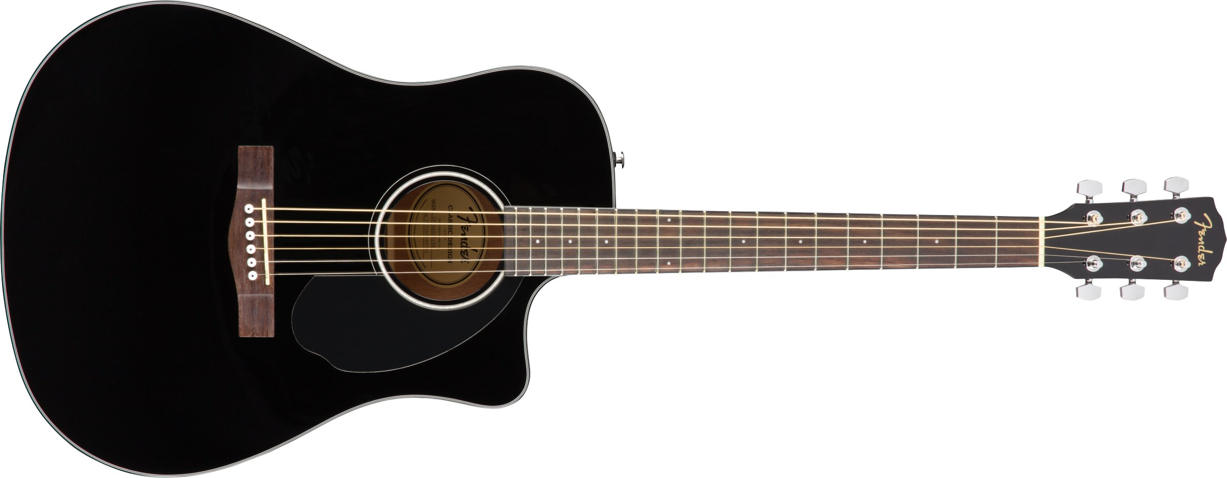 Fender CD-60SCE Dreadnought Black Elektro Akustik Gitar