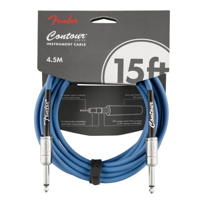 Fender Contour Serisi 4,5m Lake Placid Blue Enstrüman Kablosu