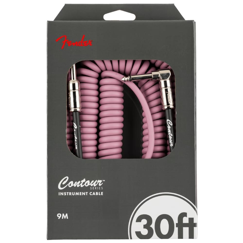 Fender Contour Serisi Coil 9m Sherwood Green Spiral Enstrüman Kablosu