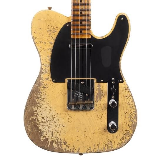 Fender Custom Shop 1951 Telecaster Super Heavy Relic Akçaağaç Klavye Aged Nocaster Blonde Elektro Gitar