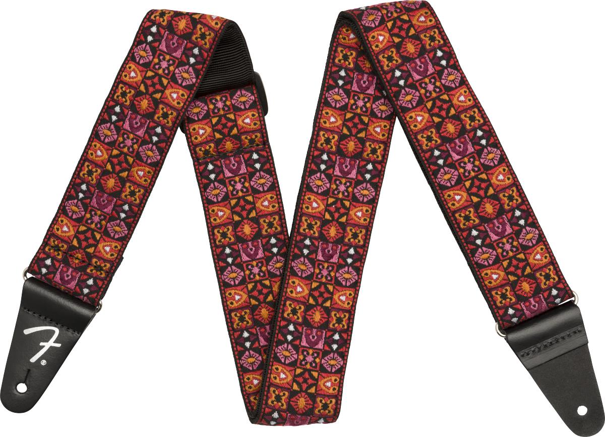Fender Festival Kırmızı Mosaic Gitar Askısı