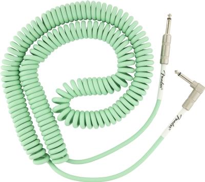 Fender Original Coil Cable Düz/L Uçlu 9m Surf Yeşil Enstrüman Kablosu