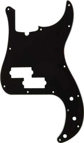 Fender Pickguard Precision Bass 13-Hole Mount with Truss Rod Notch Black 3-Ply Pickguard
