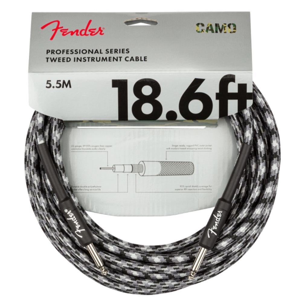 Fender Professional Düz/Düz Uçlu 5m Winter Camo Enstrüman Kablosu