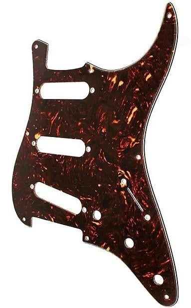 Fender Stratocaster S/S/S 8-Hole Mount Tortoise Shell 4-Ply Pickguard