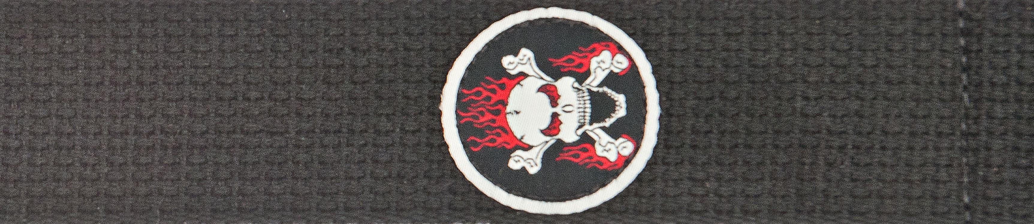 GİTAR ASKISI 50MM COTON PATCH SKULL