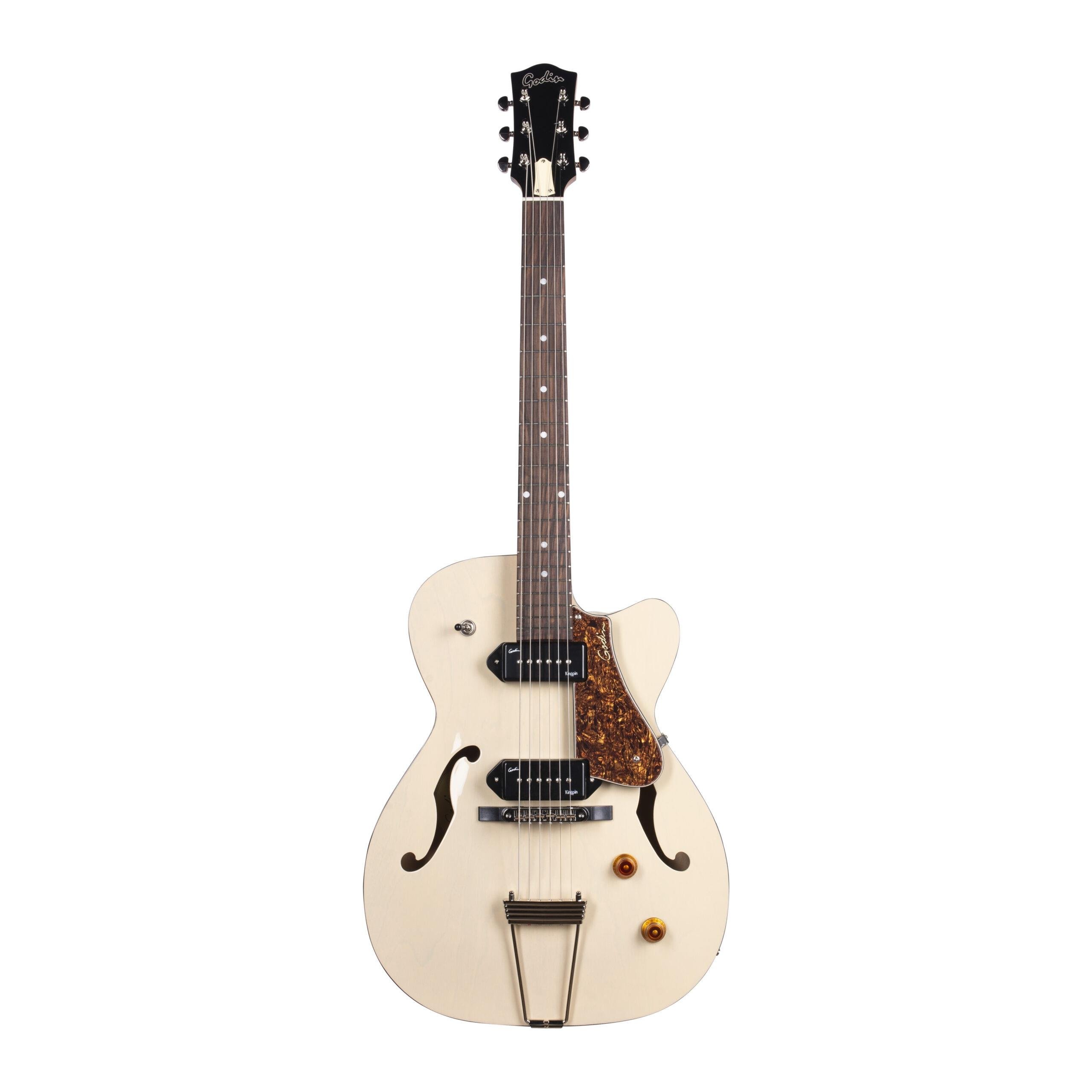 Godin 5th Ave TL Kingpin P90 HG Elektro Gitar (Ozark Cream)