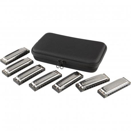 Hohner M1501/7 Bluesband 7 Parça Mızıka Seti (A, BB, C, D, E,F&G)