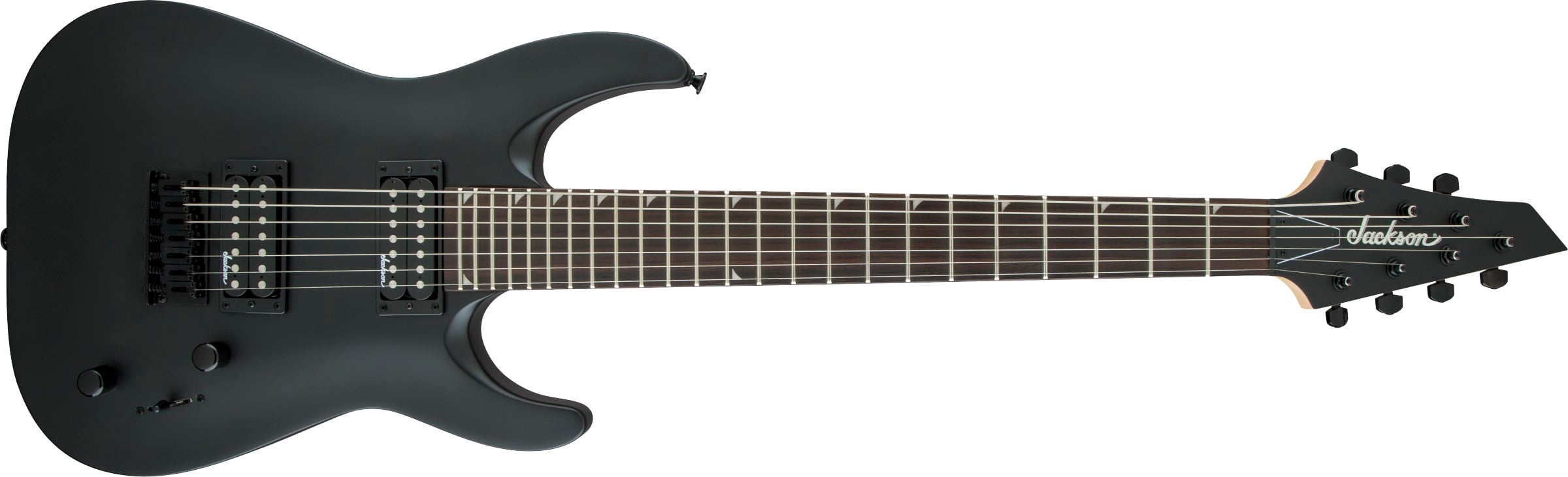 Jackson JS Dinky Arch Top JS22-7 DKA HT Amaranth Klavye Satin Black 7 Telli Elektro Gitar