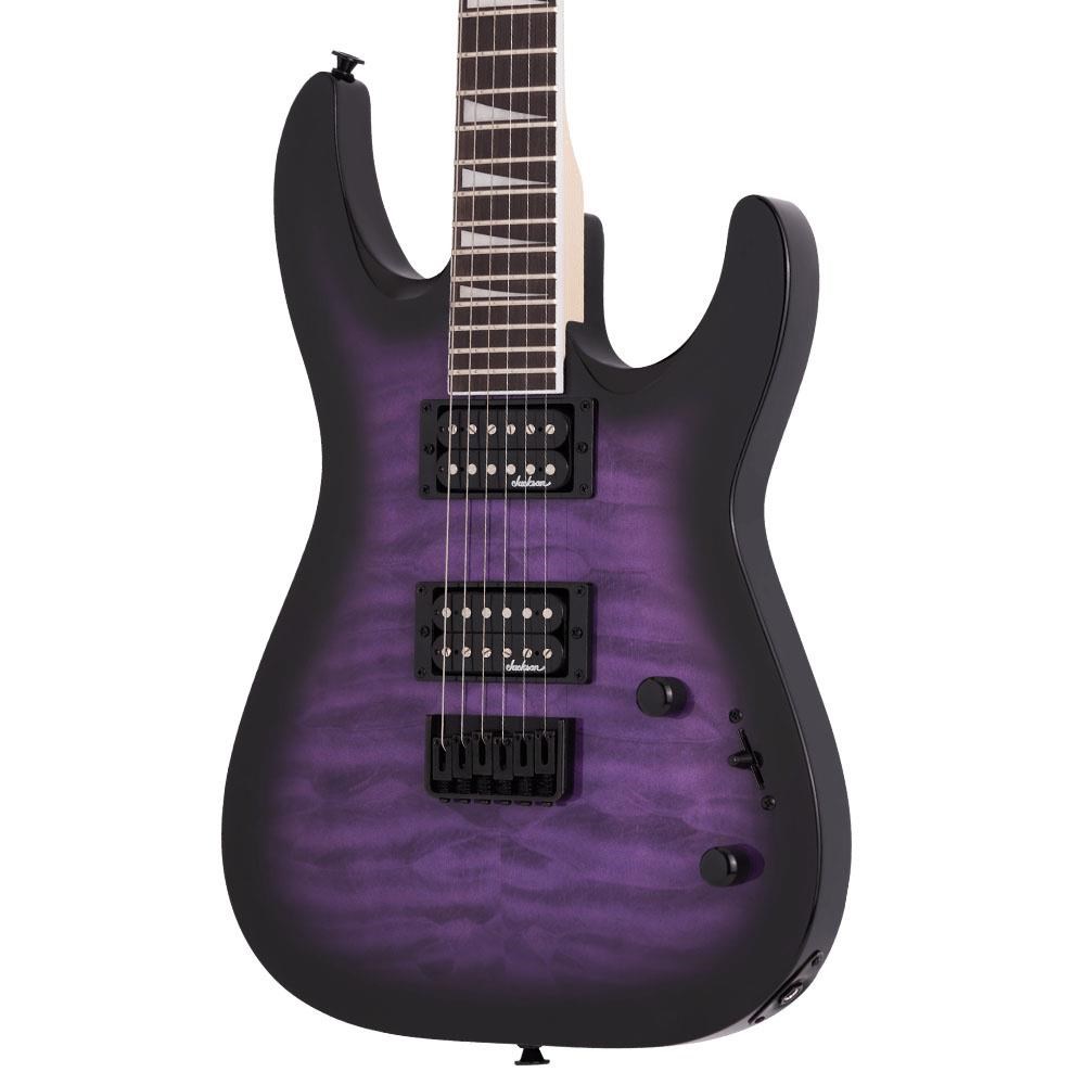 Jackson JS Dinky Arch Top JS32Q DKA HT Amaranth Klavye Transparent Purple Burst Elektro Gitar