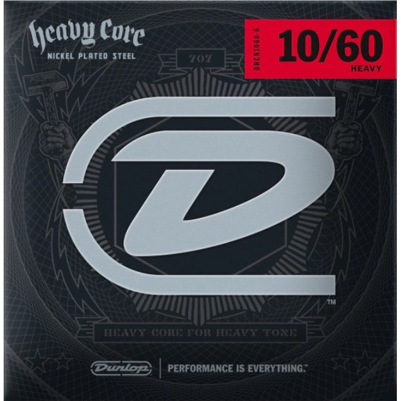 Jim Dunlop DHCN1060-7 Heavy Core  7 Telli Elektro Gitar Teli (10–60)