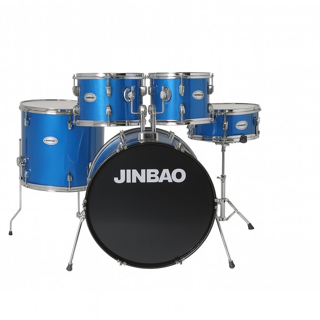 Jinbao JBP1212A 5 Parça Çocuk Davul Seti (Mavi)