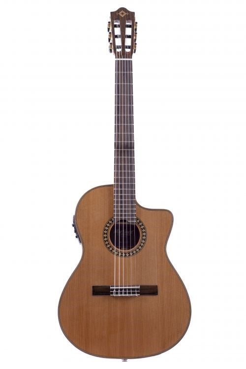 Martinez MP-1 PRE CET Cutaway İnce Kasa Elektro Klasik Gitar