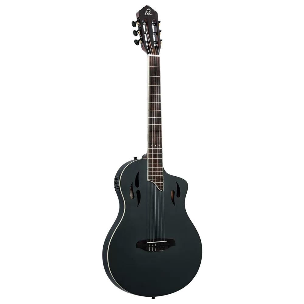 Ortega TourPlayer RTPSTD-SBK Elektro Klasik Gitar (Siyah)
