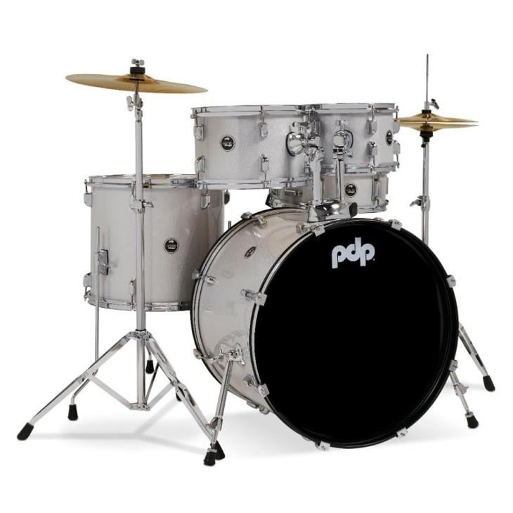 PDP Drums centerstage 22'' 5-Parça Akustik Davul Seti (Diamond White Sparkle)