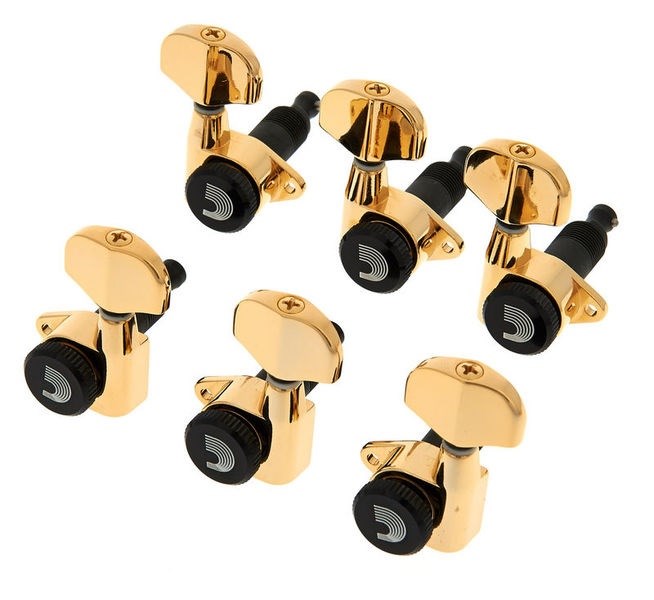 PLANETWAVES PWAT333L ELEKTRO GİTAR KULAĞI, 3+3, GOLD