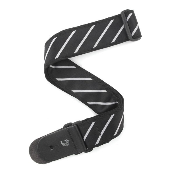 PLANETWAVES T20W1409 GİTAR ASKISI, TIE STRIPES SİYAH-GRİ