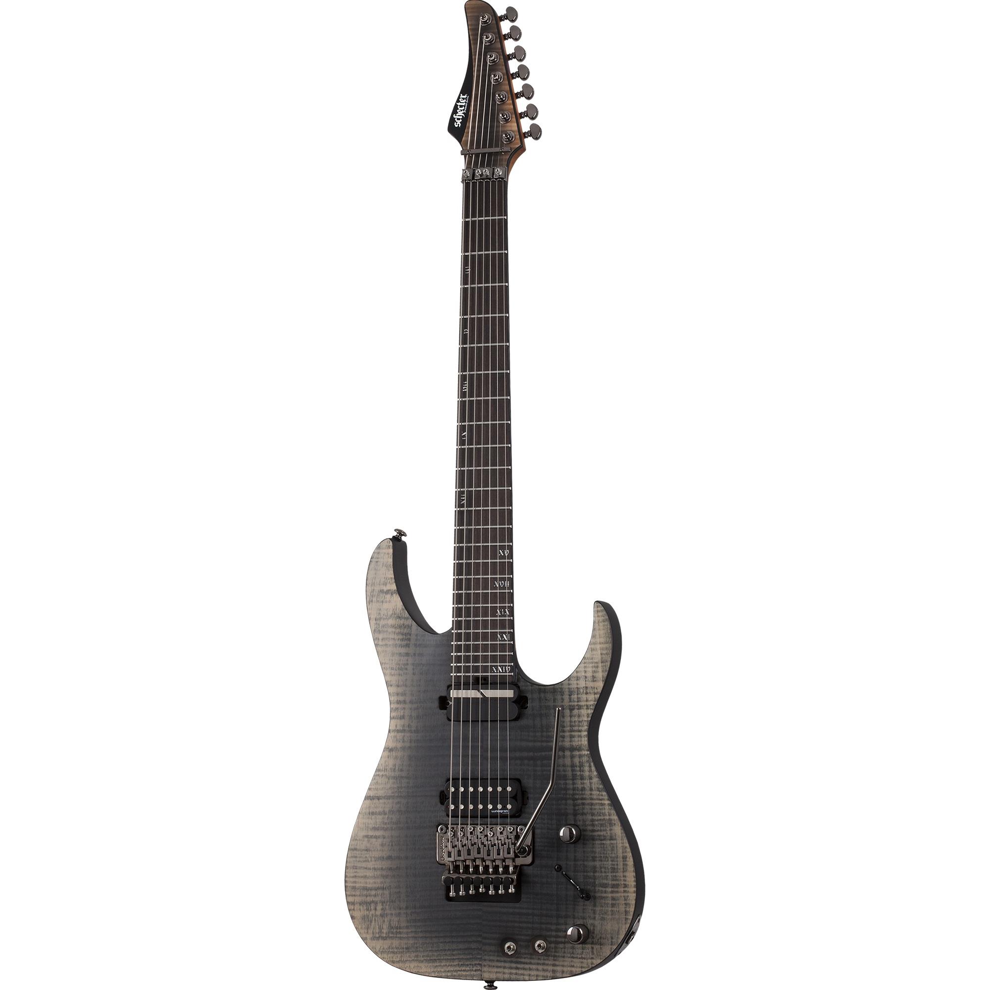Schecter Banshee Mach-7 FR S 7 Telli Elektro Gitar (Fallout Burst)