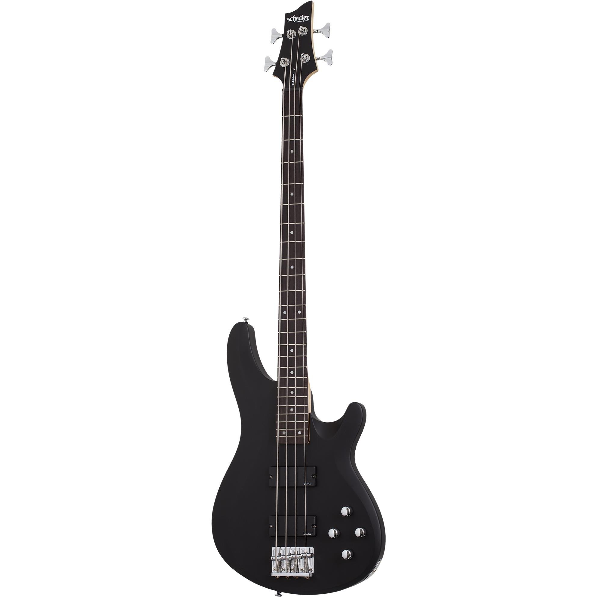 Schecter C-4 Deluxe Bas Gitar (Satin Black)