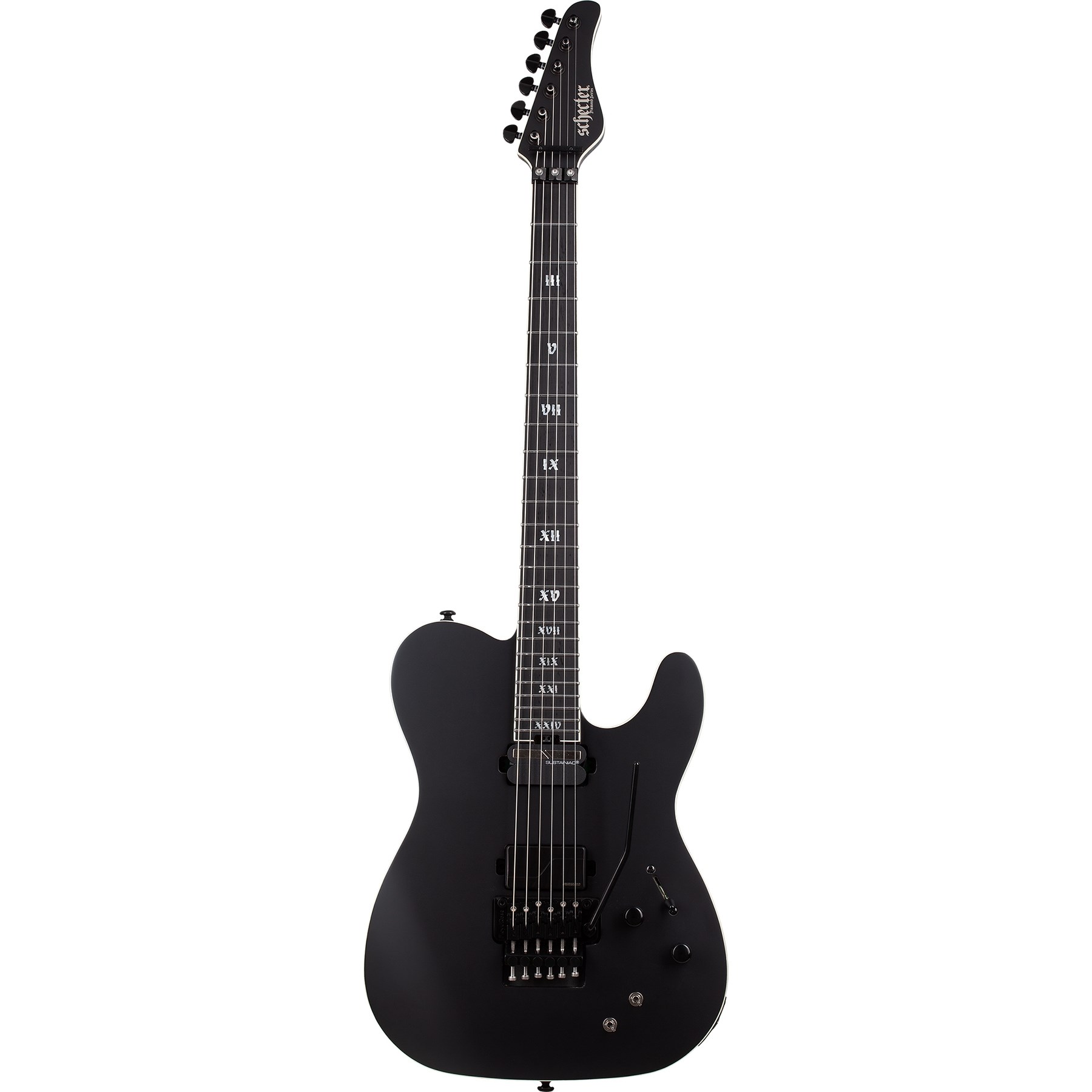 Schecter PT FR-S SLS Elite Evil Twin Elektro Gitar (Mat Siyah)