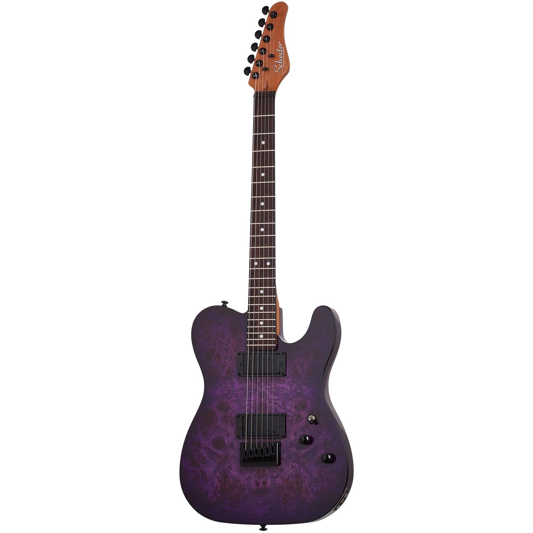 Schecter PT Standard Elektro Gitar (Purple Burst Burl)
