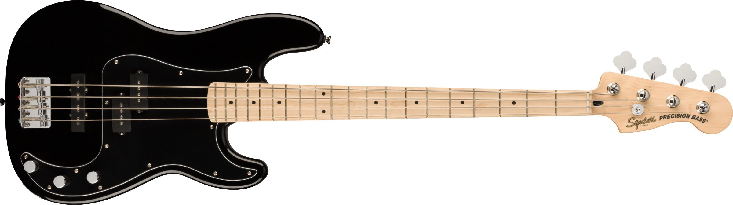 Squier Affinity Precision Bass PJ Akçaağaç Klavye Black Bas Gitar