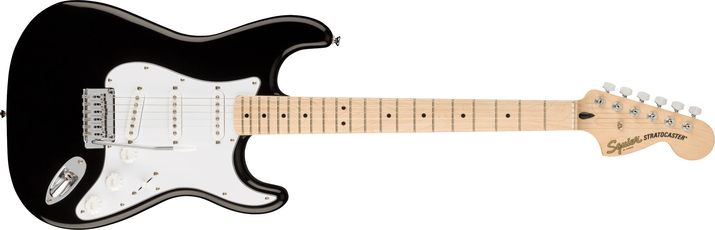 Squier Affinity Stratocaster Akçaağaç Klavye Black Elektro Gitar