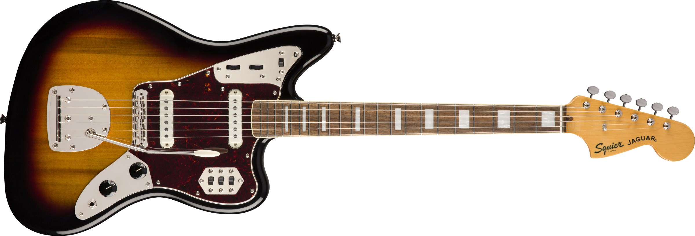 Squier Classic Vibe 70s Jaguar Laurel Klavye 3-Color Sunburst Elektro Gitar