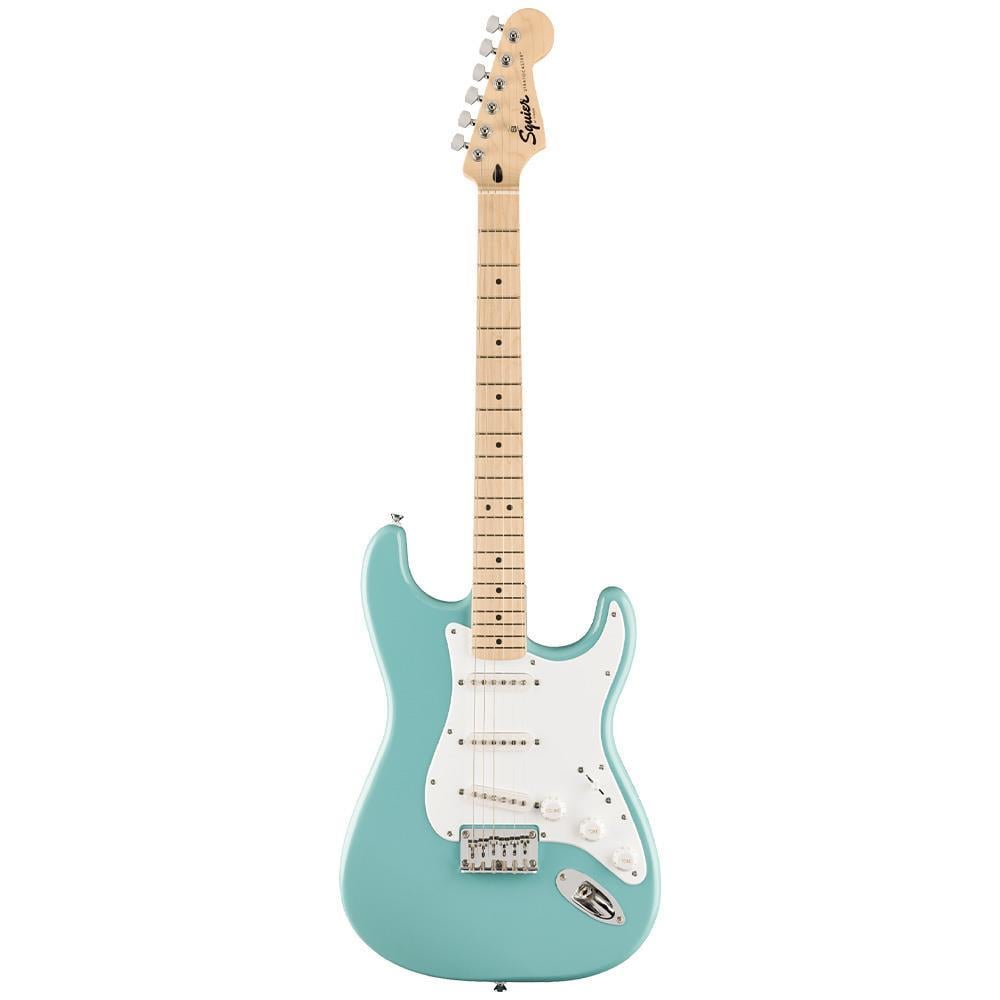 Squier FSR Sonic Stratocaster Akçaağaç Klavye WPG Tropical Turquoise Elektro Gitar