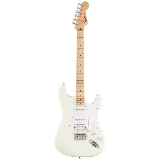 Squier FSR Sonic Stratocaster HSS Akçaağaç Klavye WPG Arctic White Elektro Gitar