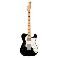 Squier Limited Edition Classic Vibe 70s Telecaster Thinline Akçaağaç Klavye Block Bound PPG Black Elektro Gitar