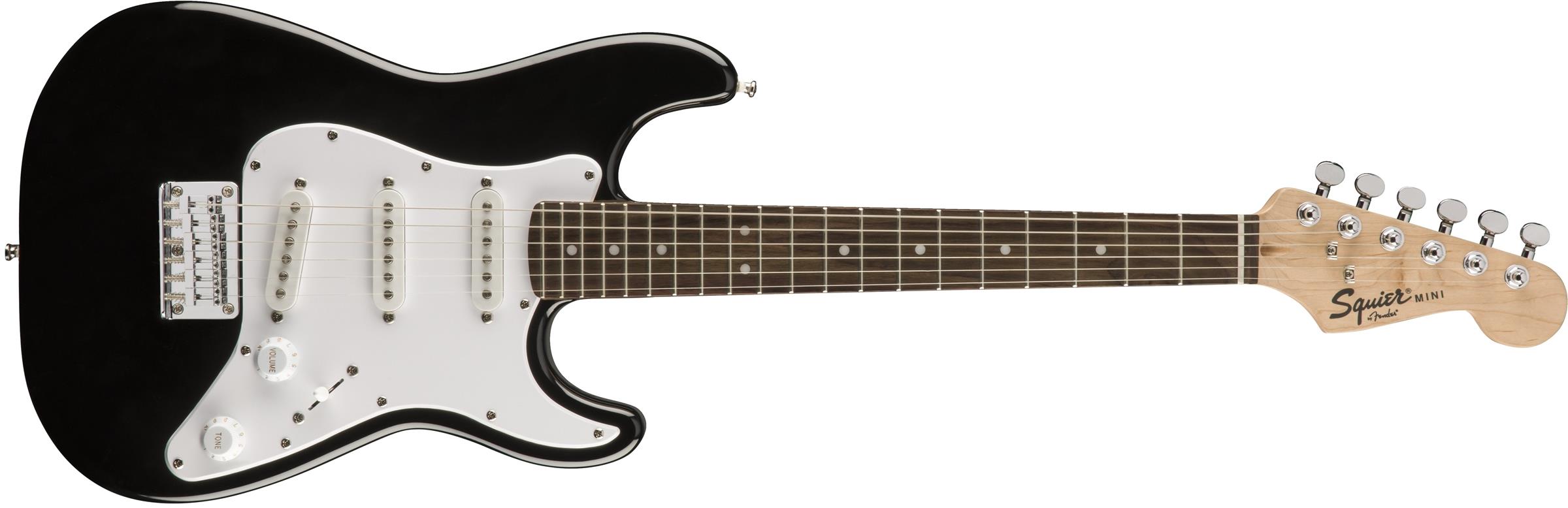 Squier Mini Stratocaster Laurel Klavye Black Elektro Gitar