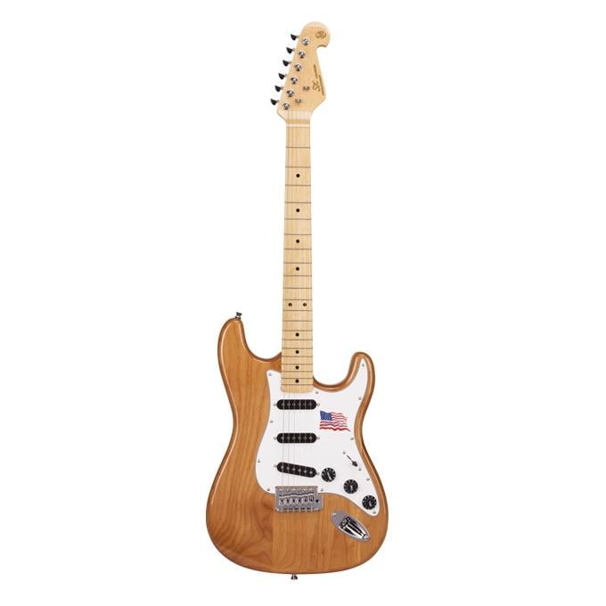 SX Stratocaster Elektro Gitar (Naturel)