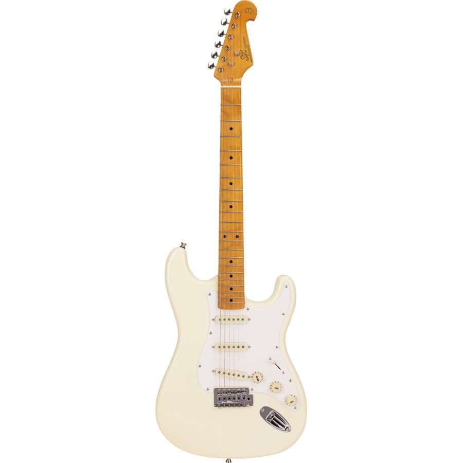 SX Stratocaster Elektro Gitar (Vintage White)