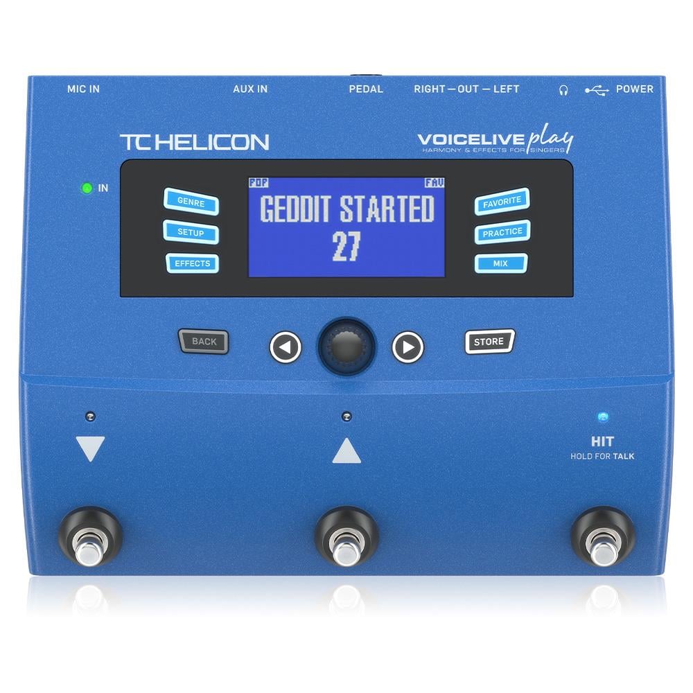 TC Helicon VOICELIVE PLAY 3-Button Vocal Effects Stompbox with Looping
