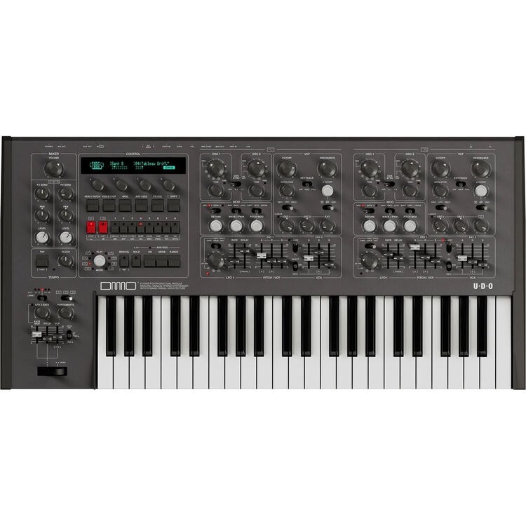 UDO Audio DMNO Black 8 Voice Hybrid Synthesizer Hibrit Analog Synthesizer