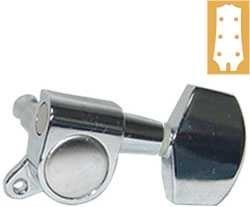 VALENCIA AMH7001CR AKUSTİK GİTAR KULAĞI, 3+3, KROM