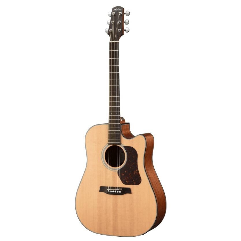 Walden WAD550CE Dreadnought Cut Elektro Akustik Gitar (Natural)