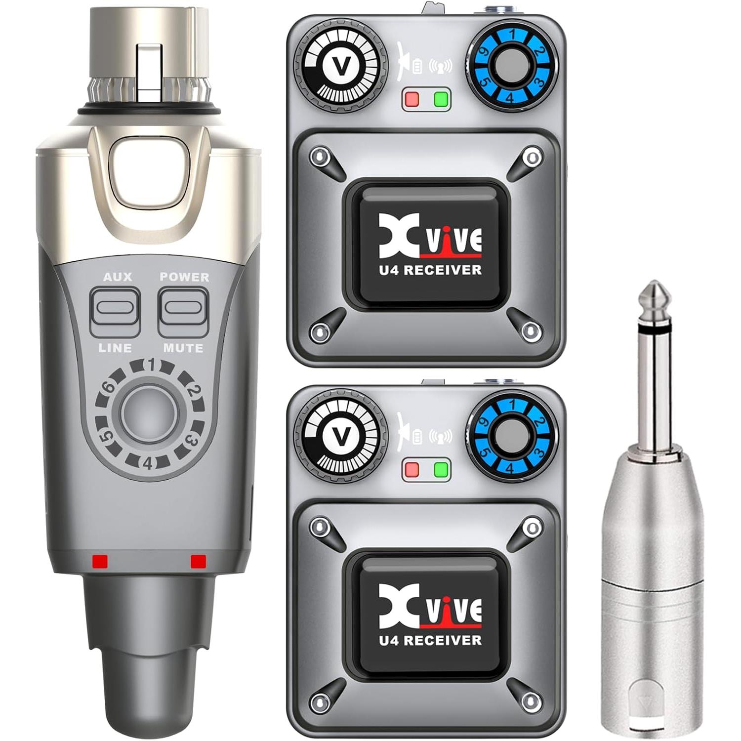 Xvive XV-U4R2 1 Verici + 2 Alıcılı Kablosuz In-ear Monitör Sistemi