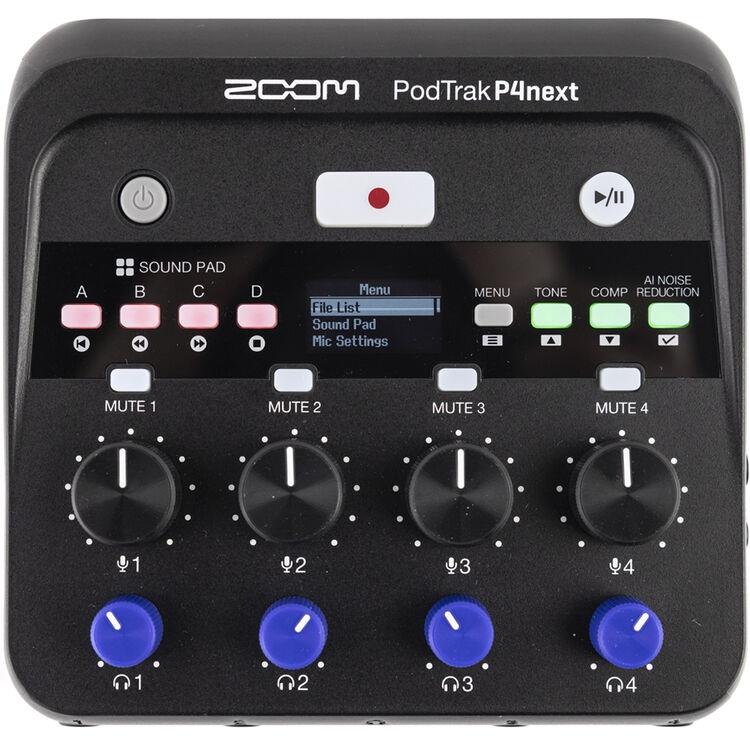 Zoom PodTrak P4next Taşınabilir Multitrack Podcast Kayıt Cihazı