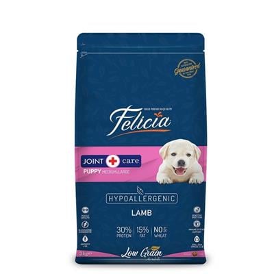 Felicia M/Large Az Tahıllı Kuzulu Yavru Köpek Maması 3kg
